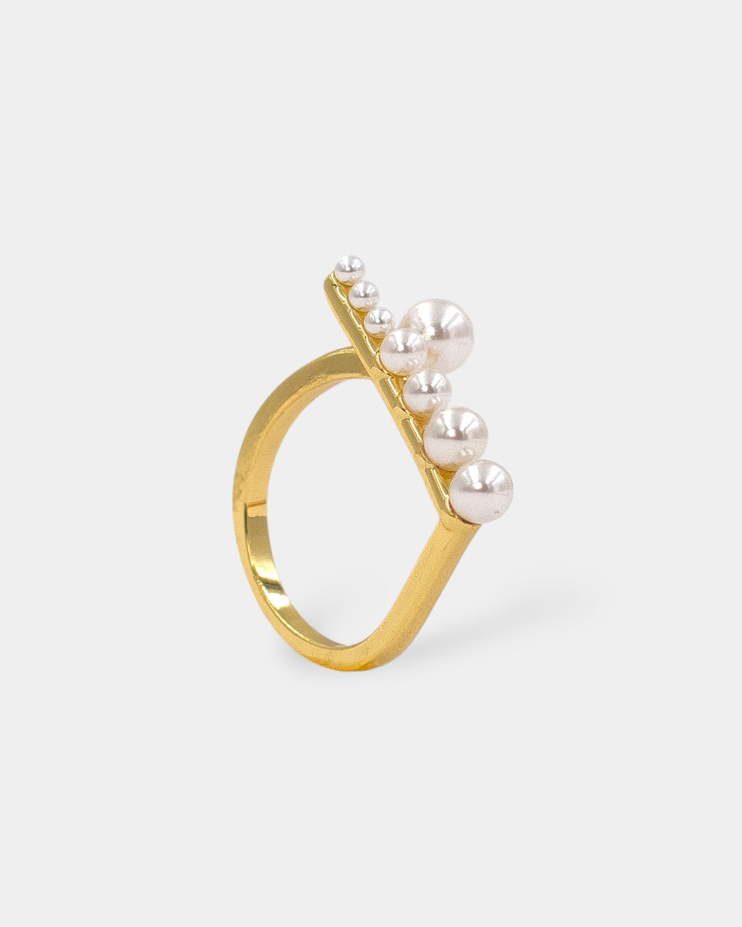 ANILLO PERLAS BLANCAS ABIERTO