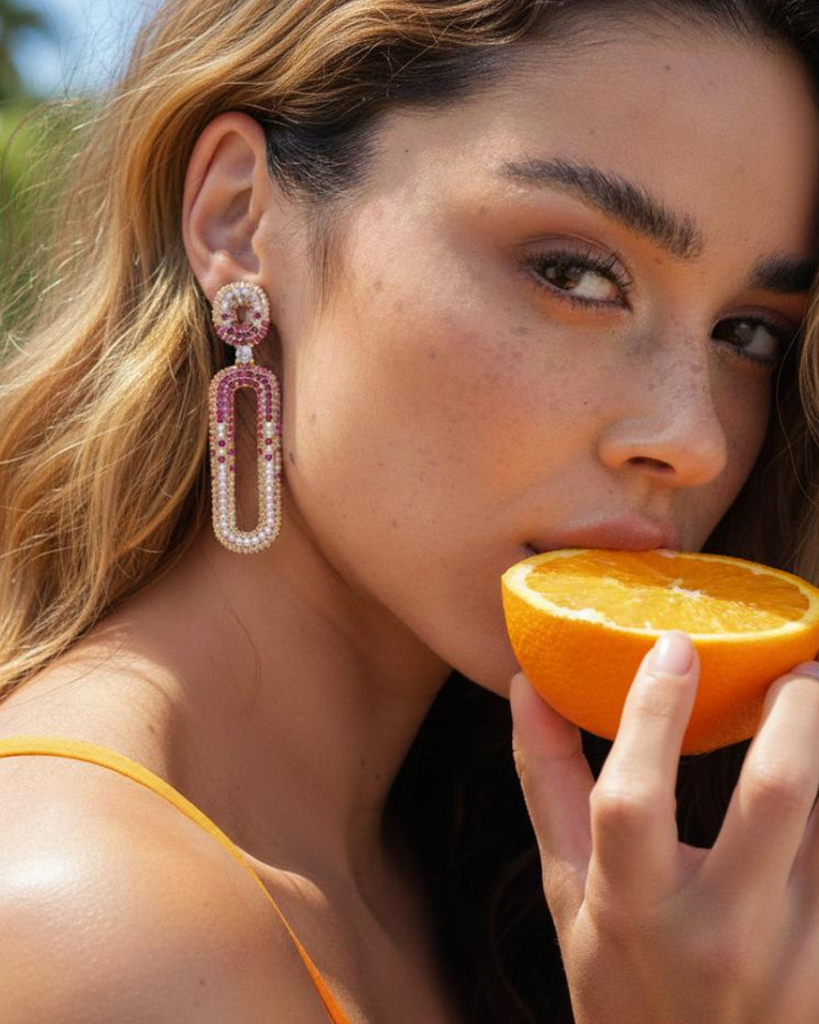 Pendientes Óvalo Largo