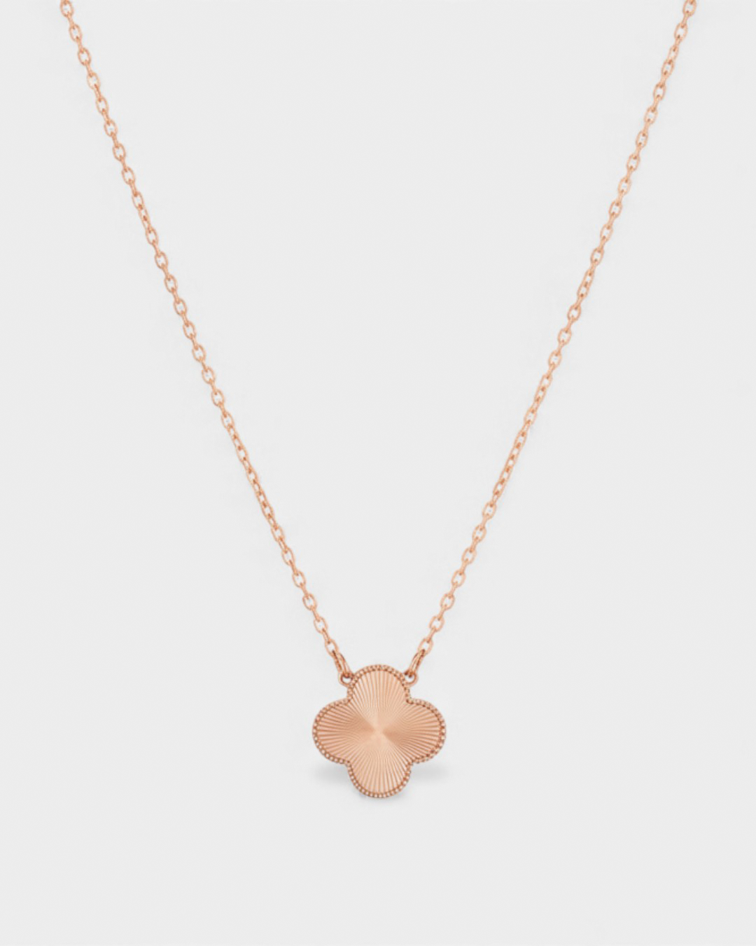 CADENA DIJE TREBOL S925