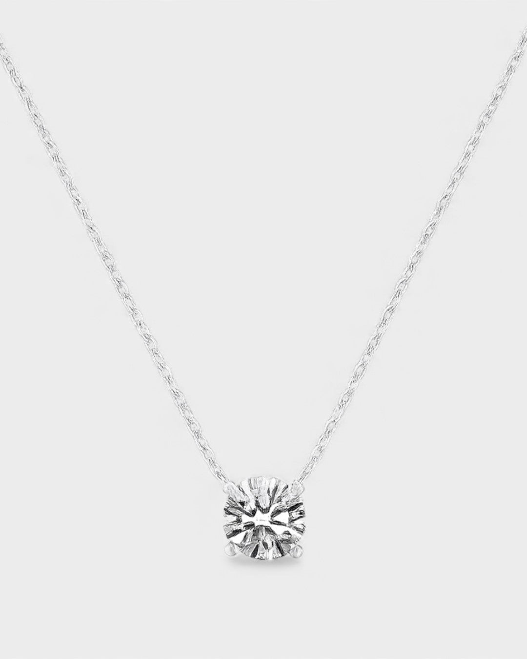 CADENA SOLITARIO MOISSANITA S925