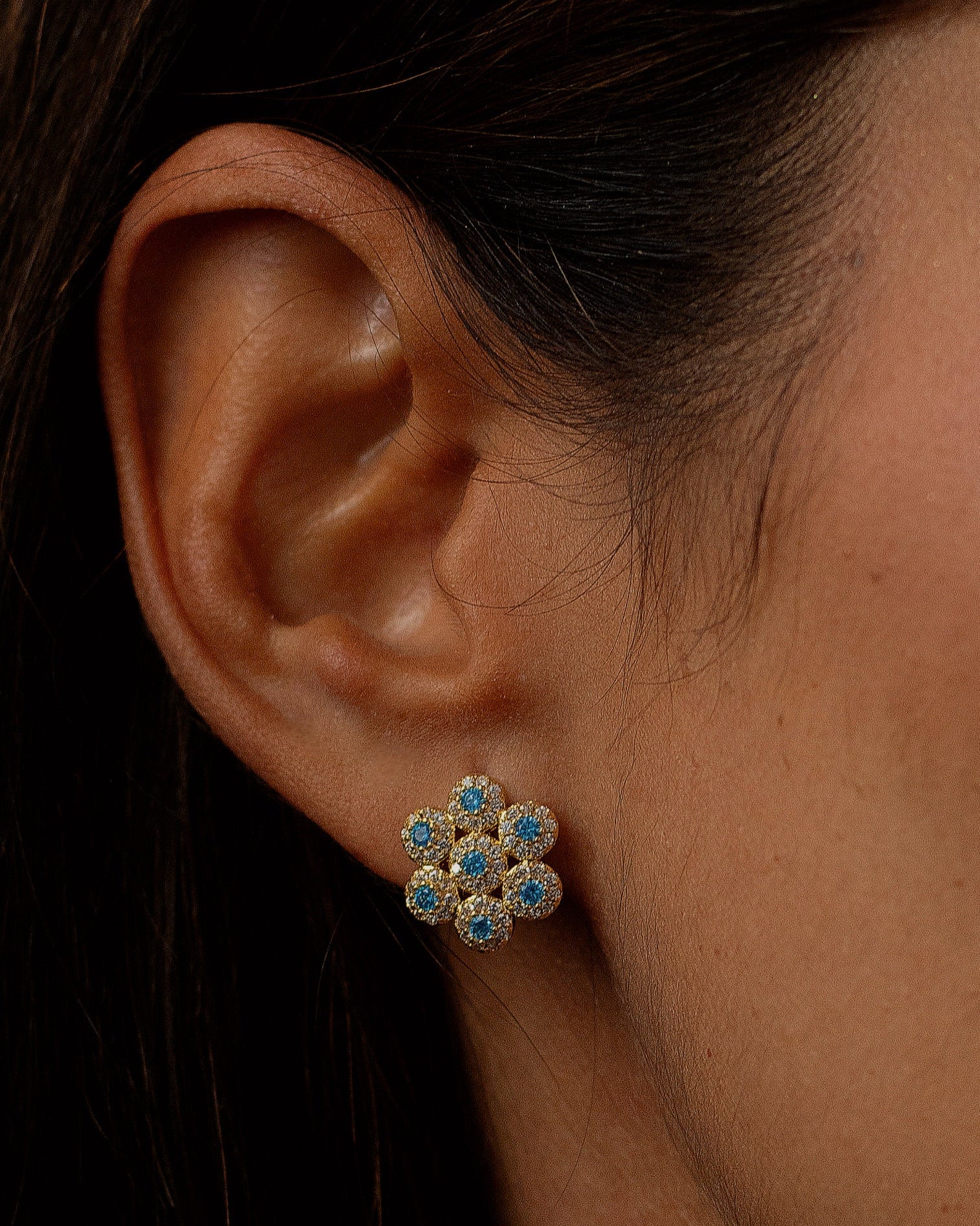 TOPOS MICRO PAVE AQUA BLOOM