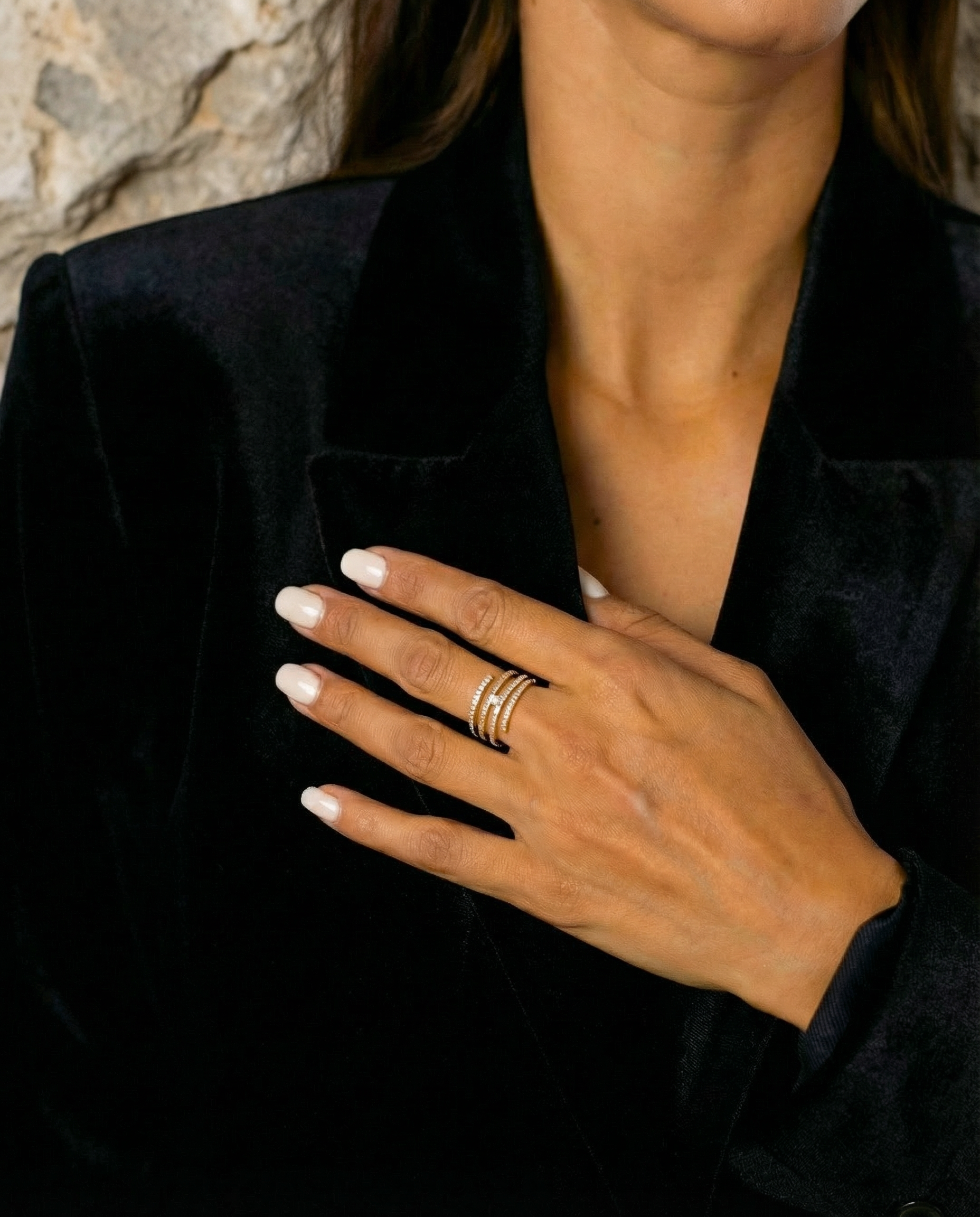 ARGOLLA THIN LINES & ZIRCONIA