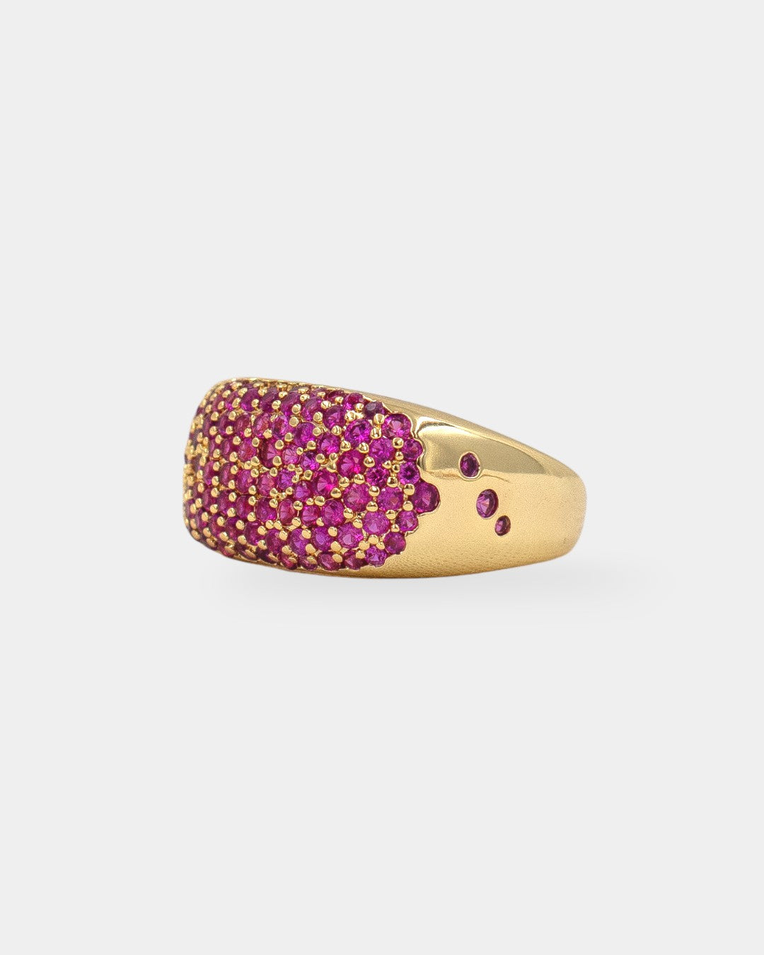 ARGOLLA MICRO PAVE FUCSIA ZIRCONIA