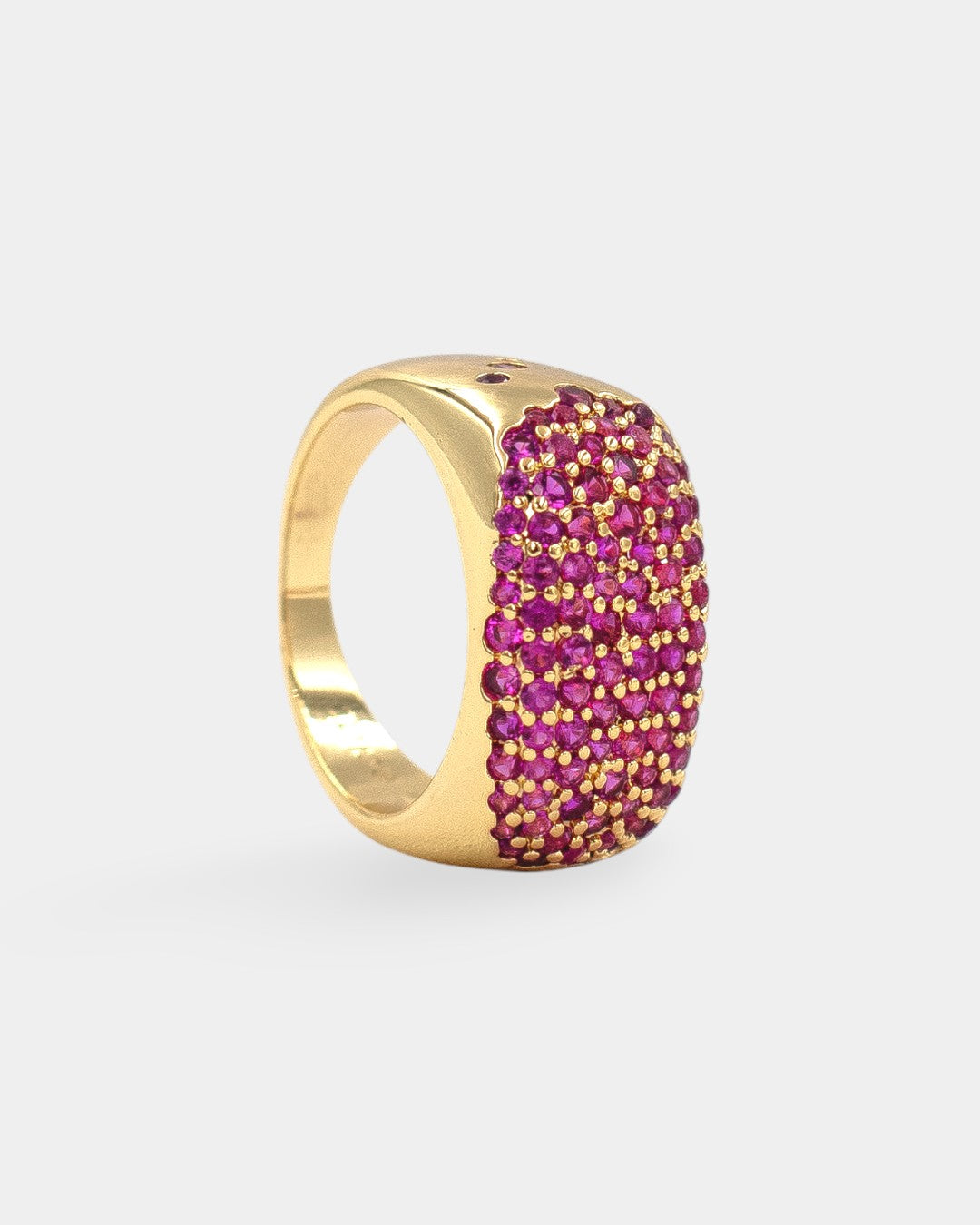 ARGOLLA MICRO PAVE FUCSIA ZIRCONIA
