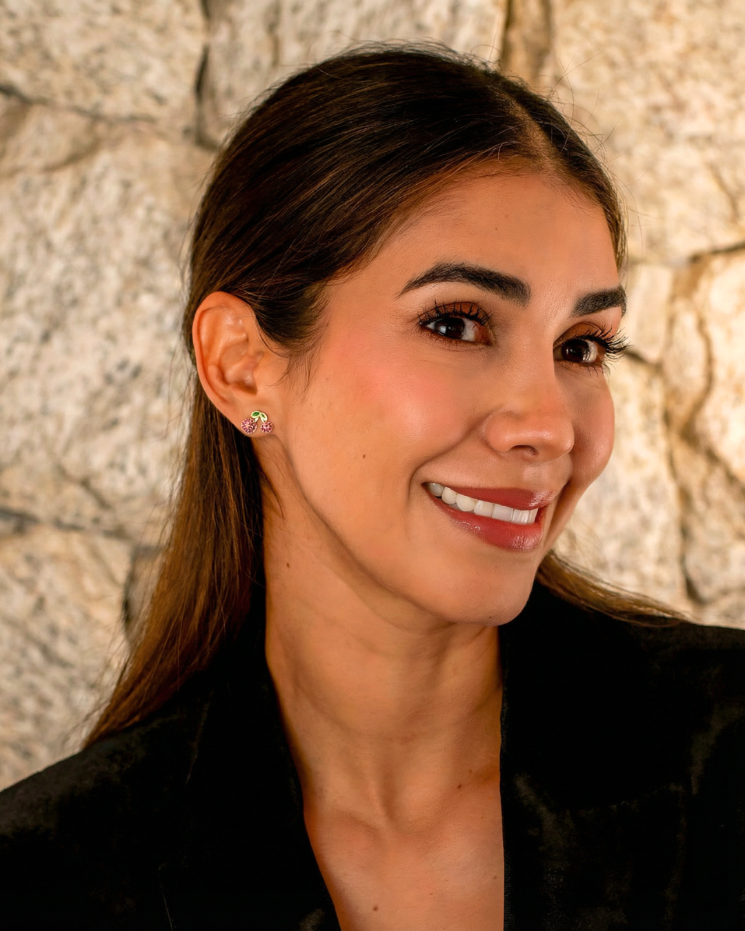 TOPOS MICRO PAVE CHERRIES