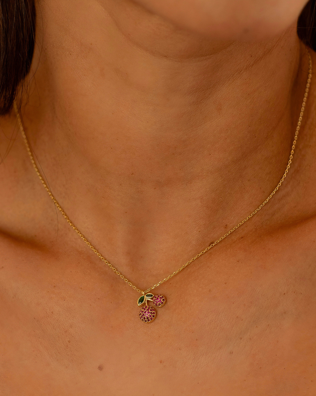 CADENA MICRO PAVE CHERRIES