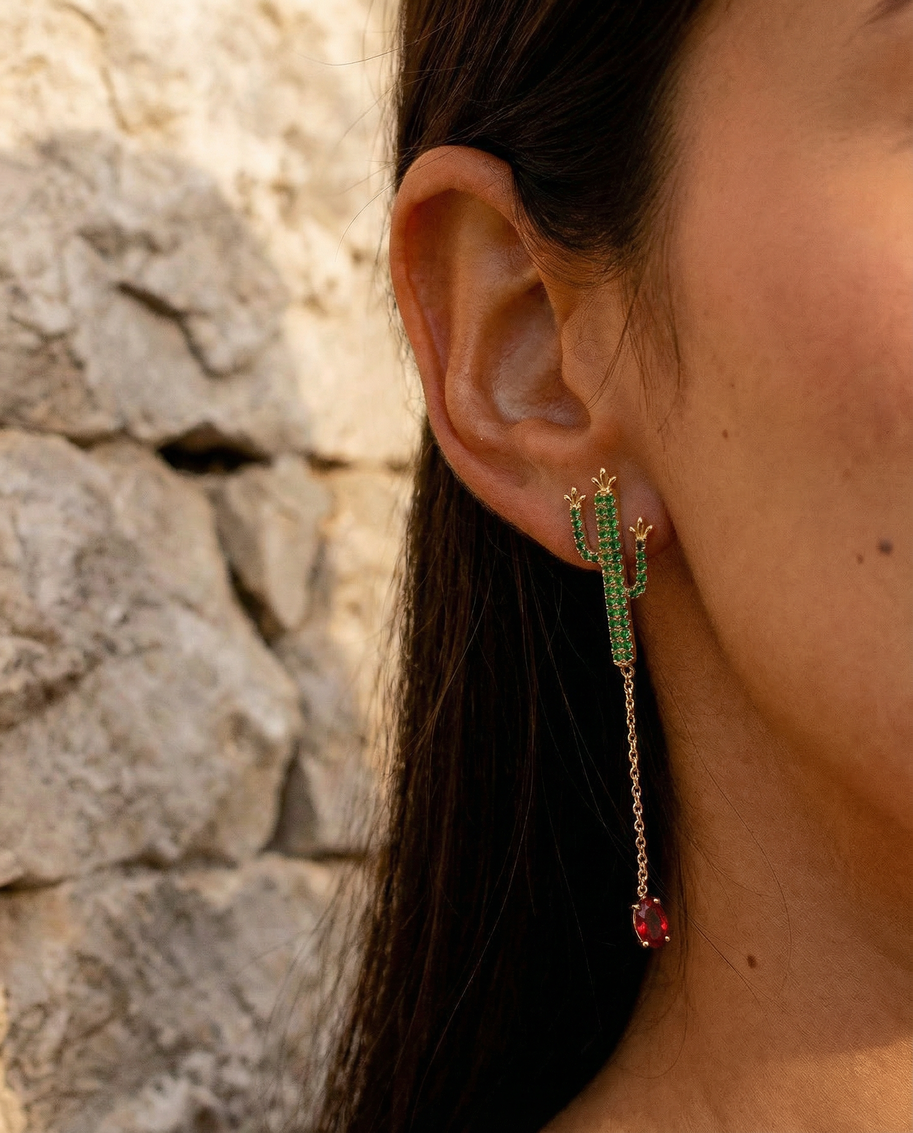 PENDIENTES CACTUS